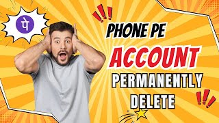 phonepe account permanently delete kaise kare #phonepe #JsTechnical #Delete