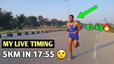 5km RUN PB | 17:55 at 85 KG | 5km In 24 minutes |ssc gd running  5km
