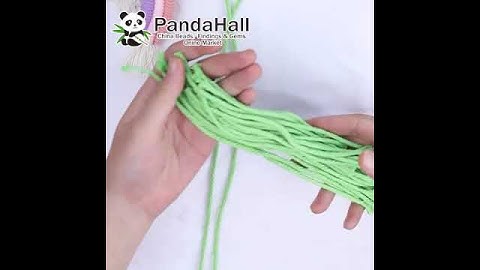 DIY Cotton Macrame Tassel Pendant Decorations Kit (MAKN-PW0001-021C)  #pandahall #diy #macrame