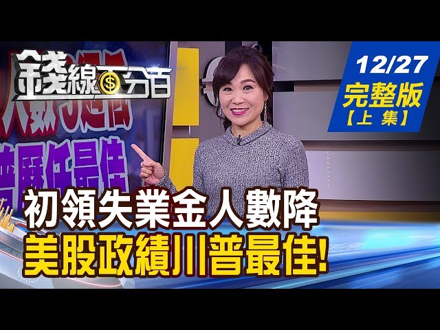 【錢線百分百】20191227完整版(上集)《美初領失業金人數創3週低 美股政績川普最佳?!  5G競標金額突破700億 電信業憂成本高! 台股K棒說話 多頭壓不下來?》