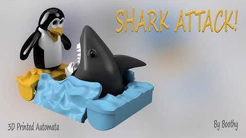 Shark Attack 3D printed Automata Promo 1 by Boothy