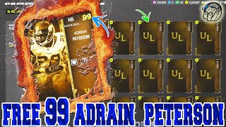 HOW TO GET A *FREE* 99 OVR ADRIAN PETERSON iIN MADDEN 24 ULTIMATE TEAM! | Madden 24 Ultimate Team!