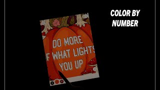 Cozy Fall ASMR Coloring Pumpkin Quote iPad Relaxing Art