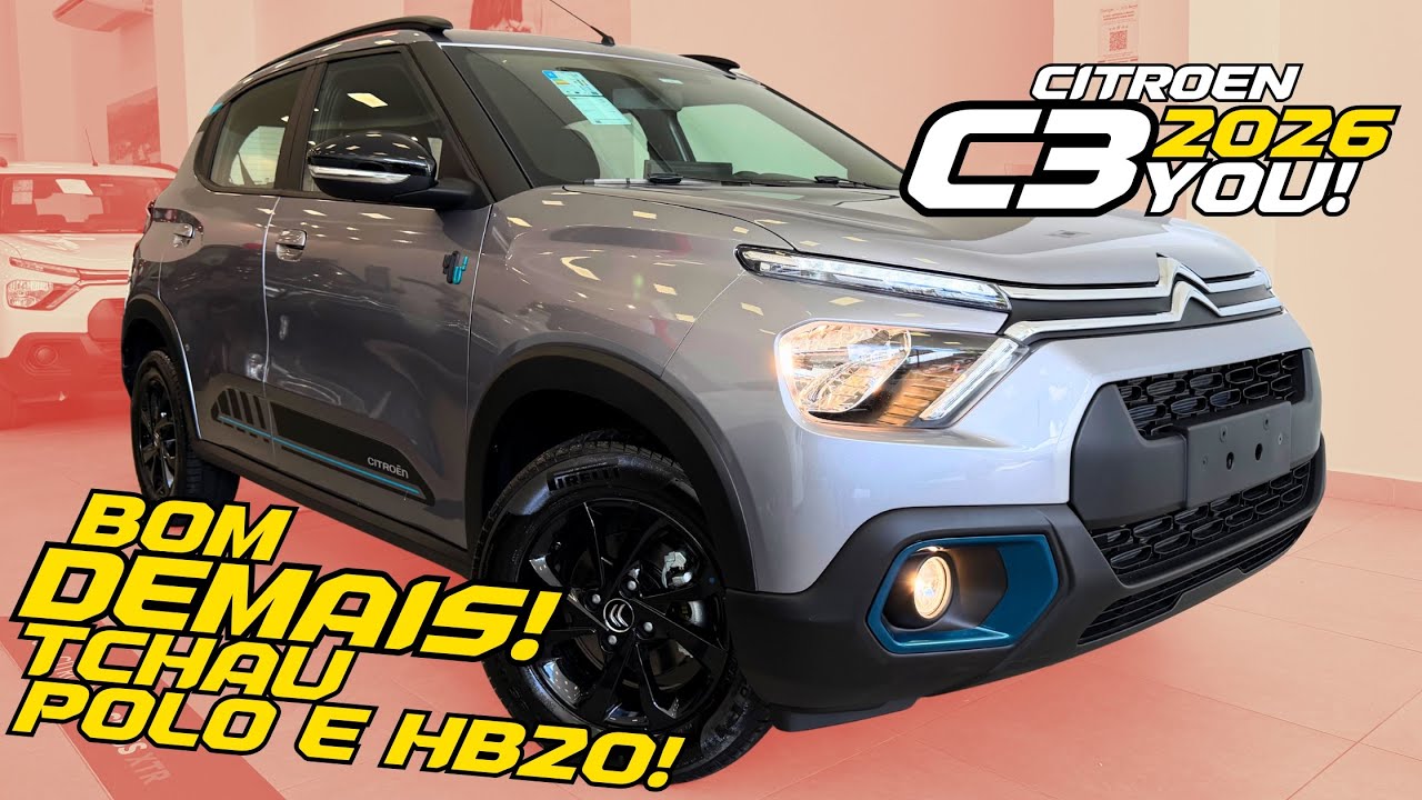 Novo Citröen C3 You 2026 - QUEM TE VIU, QUEM TE VÊ!