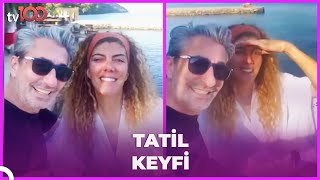 Erkan Petekkaya ile eşi Didem Petekkaya tatil sezonunu açtı