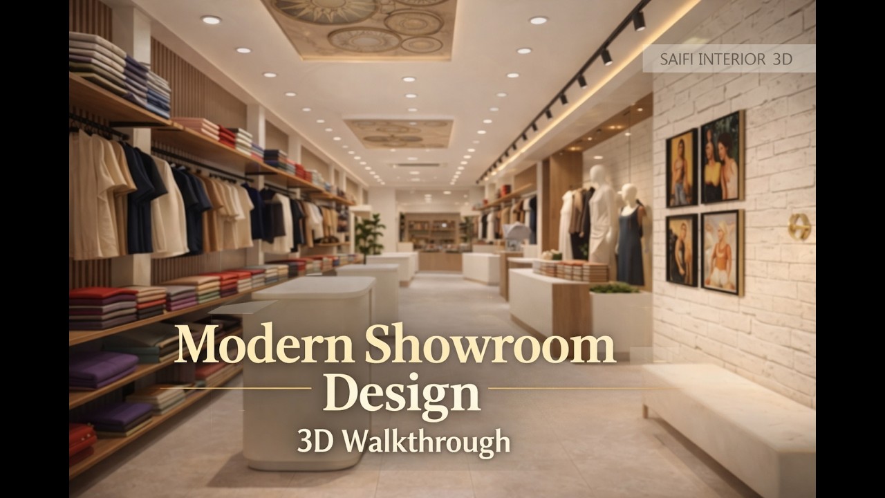 Luxury Clothing Boutique Interior Design 2026 | Modern Showroom 3D ...