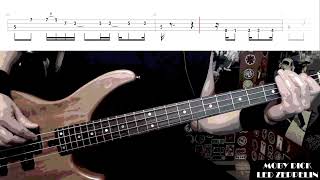 Moby Dick by Led Zeppelin - Bass Cover with Tabs Play-Along