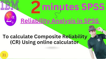 How to calculate composite reliability using online calculator || Composite reliability calculator