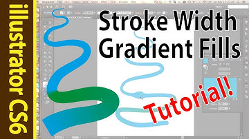 Illustrator Stroke Width and Gradient Fills (CS6 Tutorial)