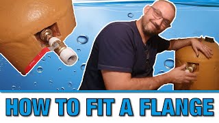 How to fit a shower flange on a hot water cylinder | DIY Tutorial | Flange installation
