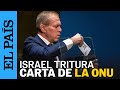 Onu  el embajador de israel destruye la carta de las naciones unidas  el pas