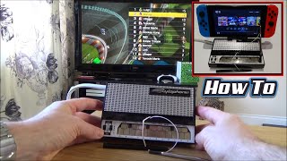 Playing Nintendo Switch on a 1970s Stylophone (musical instrument)