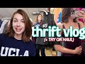 THRIFTING for DESIGNER in STL 👠 (part 3) + thrift haul | thrift vlog 58