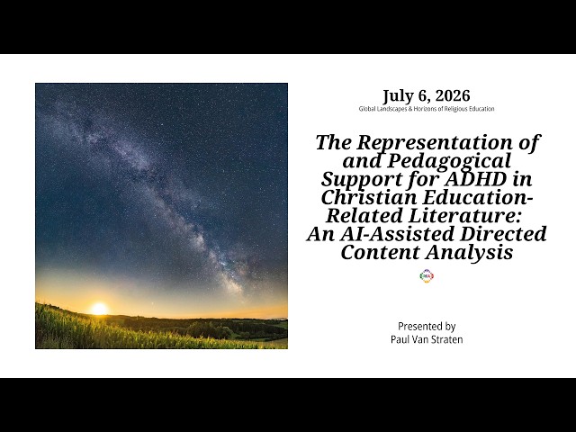 REA2026 The Representation of and Pedagogical Support for ADHD in CE Related Literature