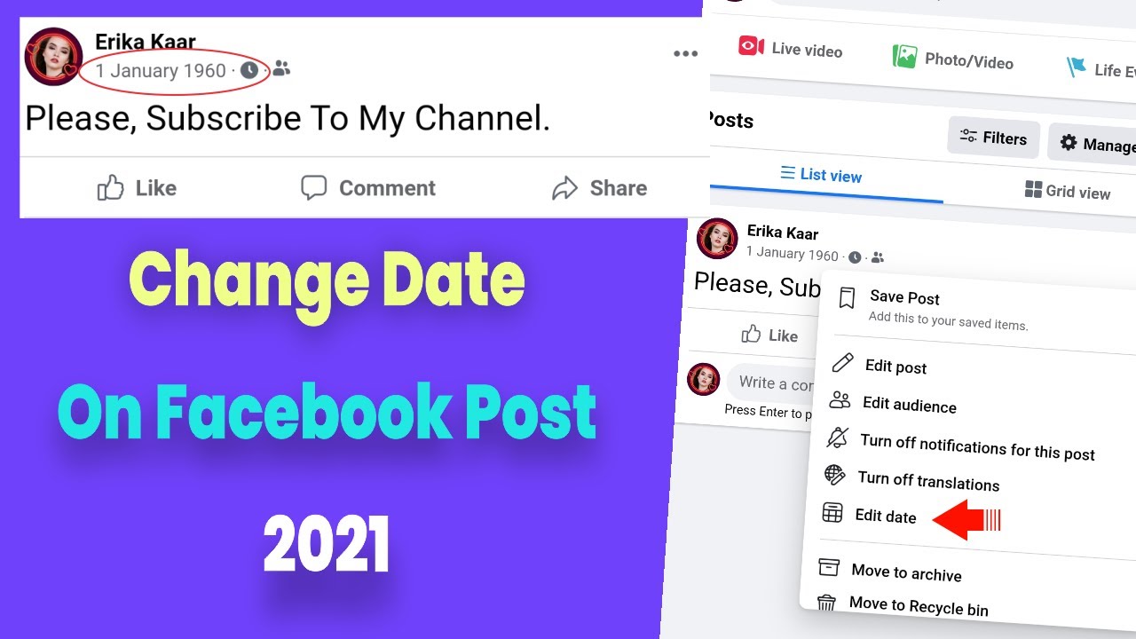 How To Change Date On Facebook Post 2021 Facebook Post Date Change How To Change Date On Facebook Post 2021 Facebook Post Date Change