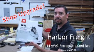 Shop Upgrade - Harbor Freight 14 AWG Retractable Cord Reel - Item# 61558 