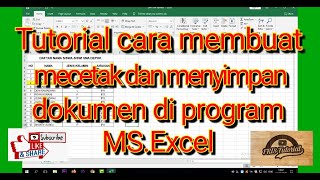 Tutorial Cara Membuat, Mencetak dan Menyimpan Dokumen di Microsoft Excel screenshot 4