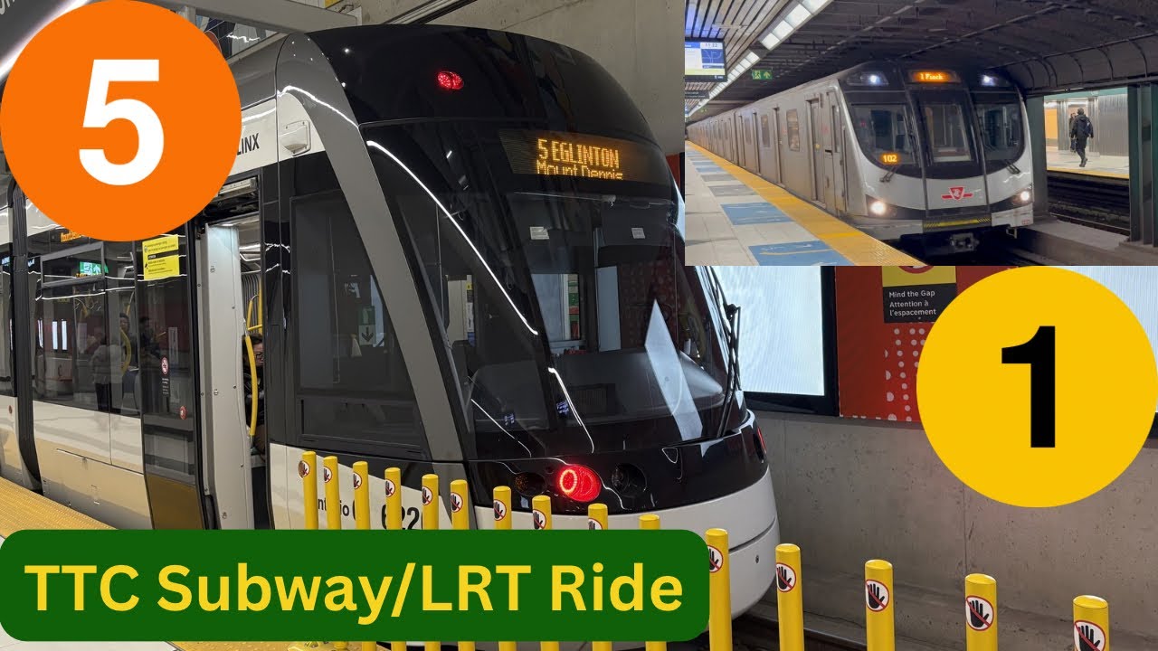 Автобусы линий 1 и 5 TTC курсируют от станции Блур-Йонг до Дон-Вэлли через станцию ​​Эглинтон.