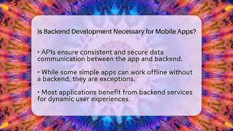 Is Backend Development Necessary for Mobile Apps? | Server Logic Simplified News