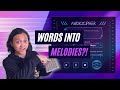 Writing a melody with audiocipher