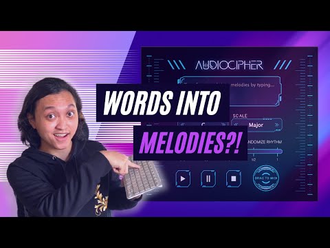 Writing a melody with AudioCipher