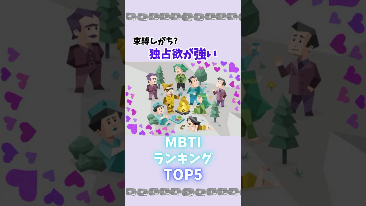 束縛強め？恋人の独占欲が強いMBTI【心理テスト】