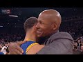 Stephen Curry EMOTIONAL After Breaking Ray Allen's Record & Shares Special Moment with Ray Allen
