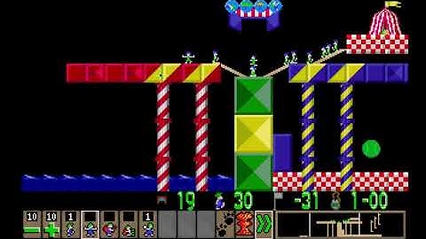 Lemmings World Tour Part 22: which has a shocking lack of umbrellas