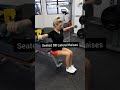 Seated Dumbbell Lateral Raises