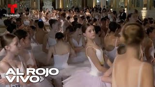 500 bailarinas se reúnen en un hotel en Nueva York para romper un récord mundial | Al Rojo Vivo screenshot 2