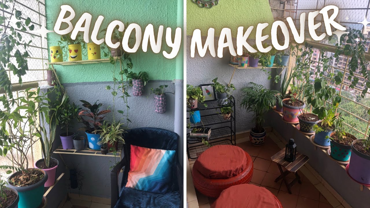 Small Balcony Makeover On a Budget - YouTube