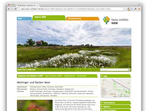 Präsentation Natur Erleben NRW Portal