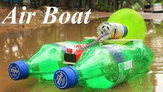 How to Make a Powerful Electric Boat - Airboat - Very Simple
