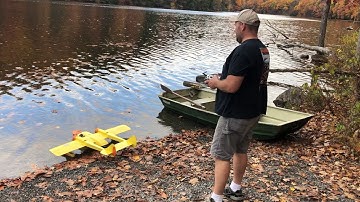 Flite Test SEADUCK Flown by Captain Jon T. At Sherman Island NY Float Fly