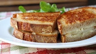 Grilled Brie & Pear Sandwich  Grilled Cheese Sandwich Recipe