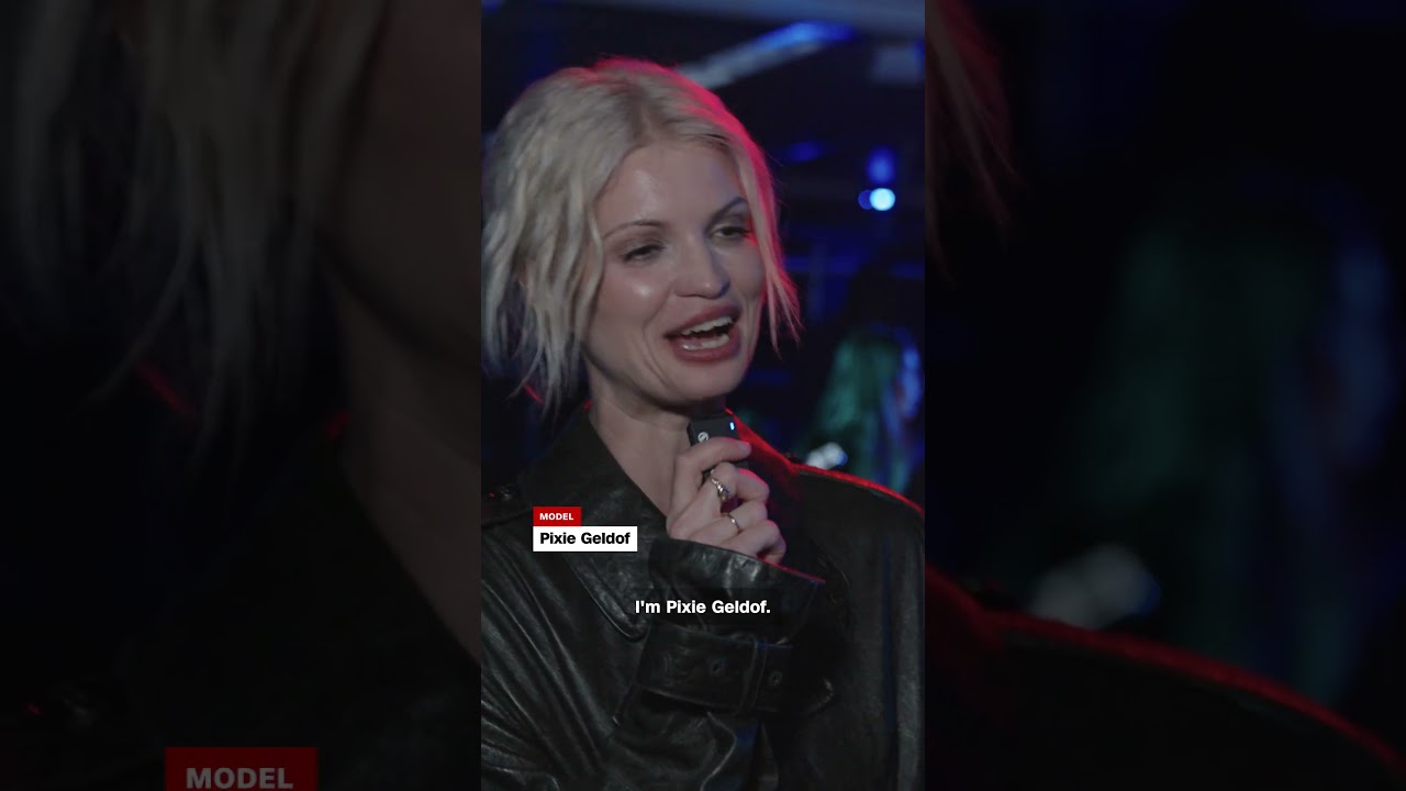 An inside view of the Burberry fashion show