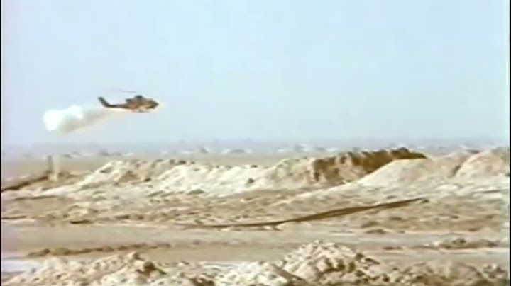 تدمير دبابة عراقية بصاروخ مروحية هجومية ايرانية في معركة خرمشهر 1982