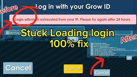 Cara mengatasi stuck loading login di Growtopia. 100% Fix