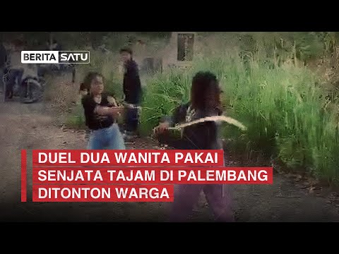 Video Viral, Dua Remaja Putri Duel Pakai Celurit