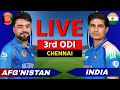 Live: IND vs AFG, 3rd ODI 2026, Cricket Live Match Today Score Commentary, India vs AFG, AFG BAT