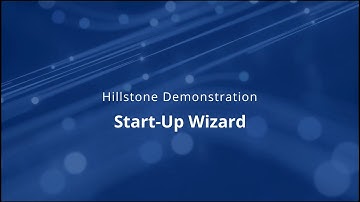 Start Up Wizard to Simplify Configuration