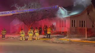 Crews battle fire near Rock Island elementary school