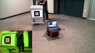 Position based visual servoing of a Pioneer P3DX robot