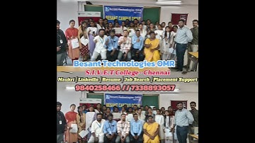 Successful Campus Drive by Besant Technologies OMR ! | 100% Placement Support | Chennai