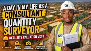 A Day in My Life as a Consultant Quantity Surveyor | Real Site Valuation Visit | Construction