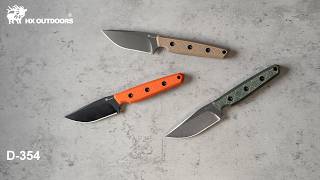 Black blade. 🔥Orange handle. The perfect EDC fixed blade—Meet the MAVERICK. ⚔️