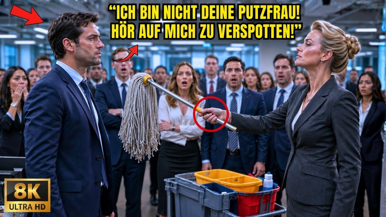 Mitten in der vollen Etage, vor Dutzenden von Angestellten, drückte Victoria Sterling mir den Wischmob in die Hand. Sie lächelte, als sie sagte, das sei die einzige Arbeit, für die ein Mann wie...