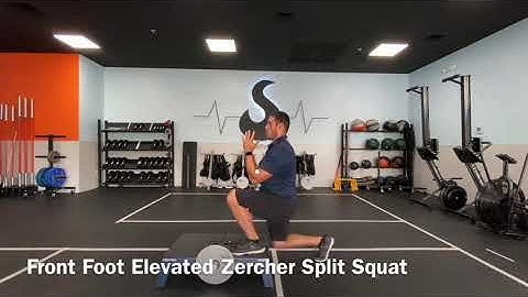 Front Foot Elevated (FFE) Zercher Split Squat