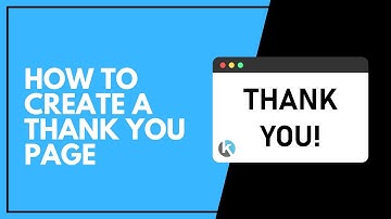 How to create a thank you page