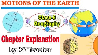 Motions Of The Earth / Class-6 Geography NCERT Chapter 3 Explanation By-KVS Teacher